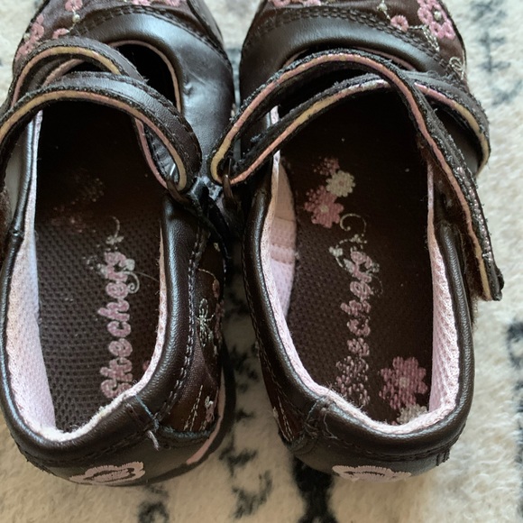 Skechers toddlers brown abs pink shoes size 8 - Picture 6 of 12